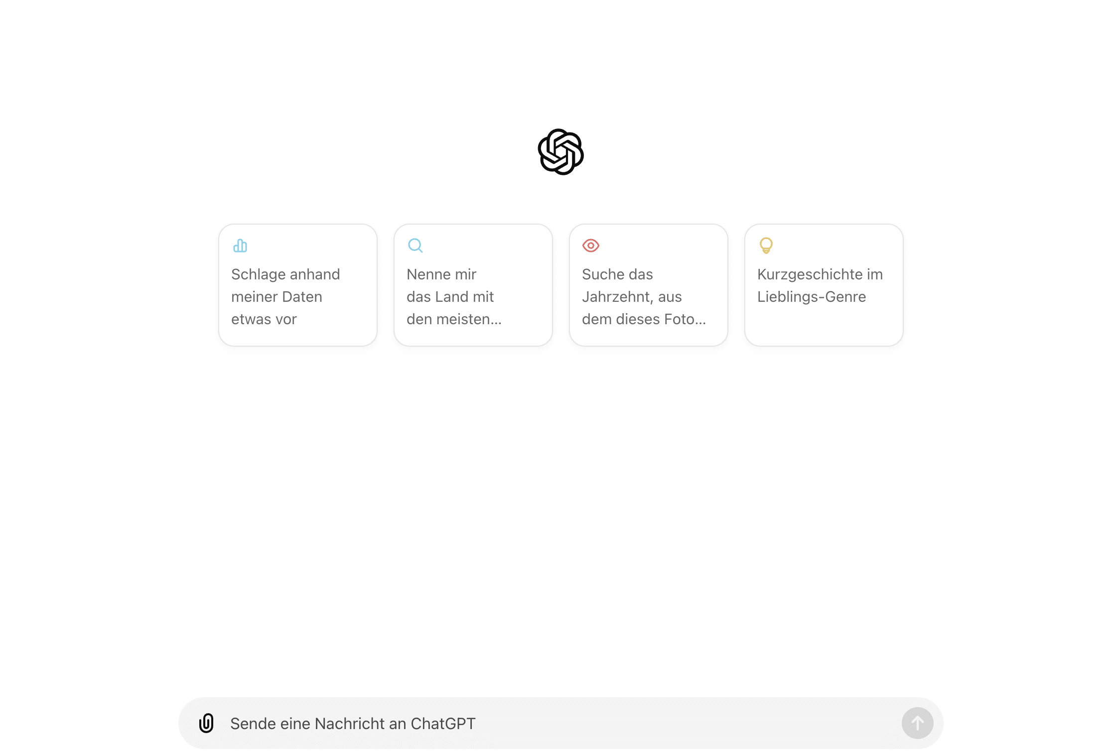 Ein Screenshot des Tool ChatGPT 